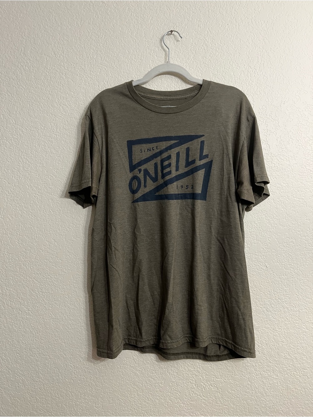 O'Neill Olive Short Sleeve Tee with Navy Logo